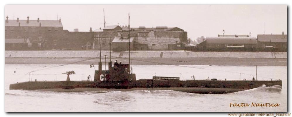The Danish submarine FLORA during her visit in Great Britain (1929).