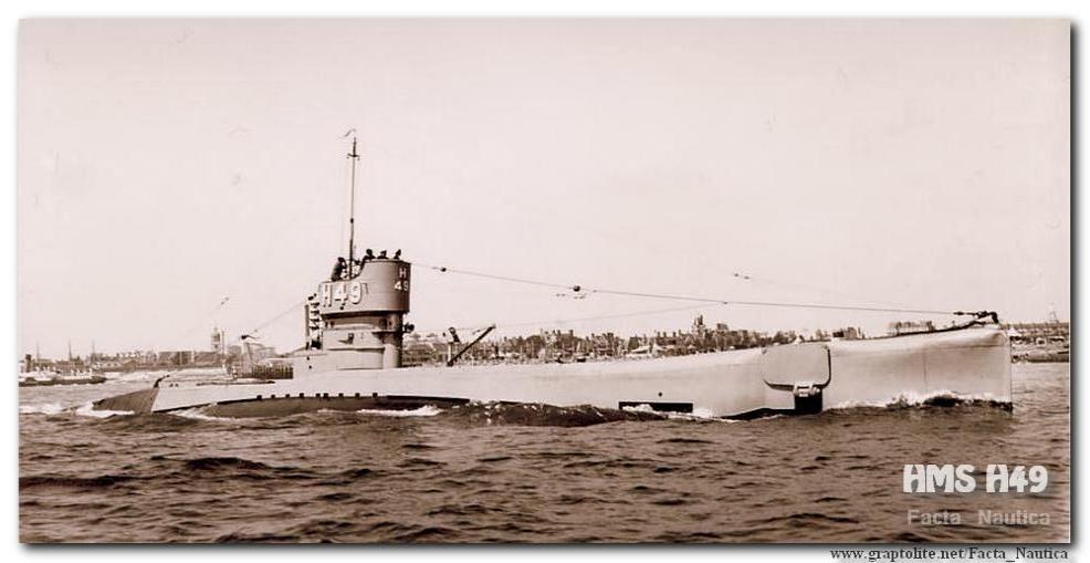 Brytyjski okr�t podwodny HMS H49. The British submarine HMS H49.