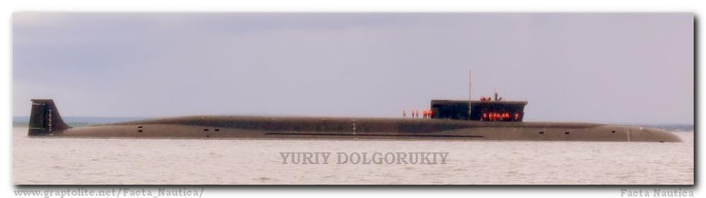 The Russian nuclear submarine YURIY DOLGORUKIY in 2009: Sea trials.