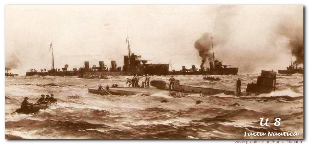 The German submarine U 8.
