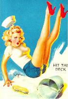 Pin-up girls i morze.