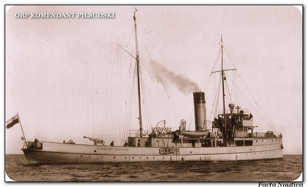 Polish gunboat  ORP KOMENDANT PILSUDSKI
