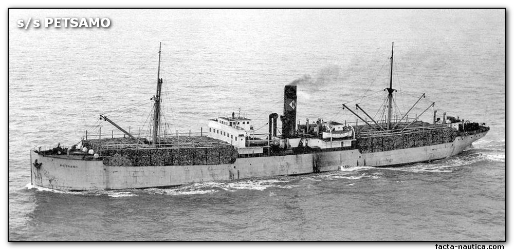 Cargo ship s/s PETSAMO ( ex BUCEGI). Finnish. 