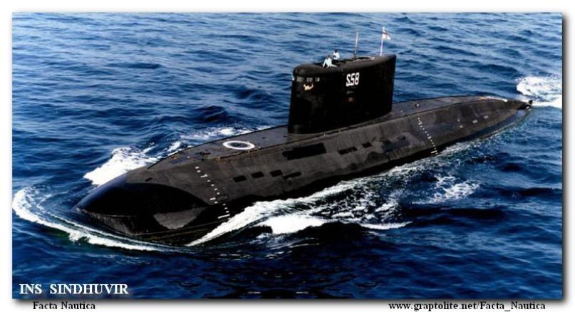 INS SINDHUVIR - okrêt podwodny marynarki wojennej Indii.