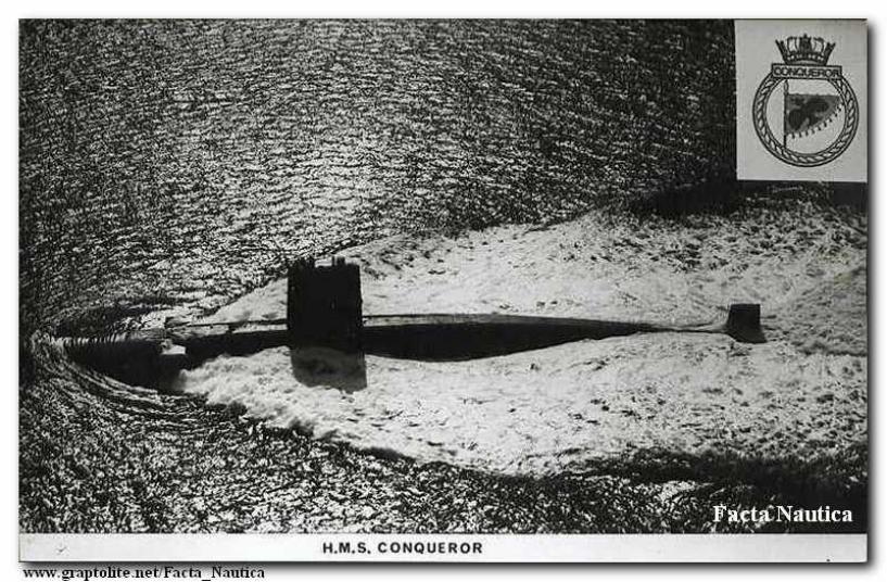 HMS CONQUEROR - atomowy okrt podwodny klasy Valiant.