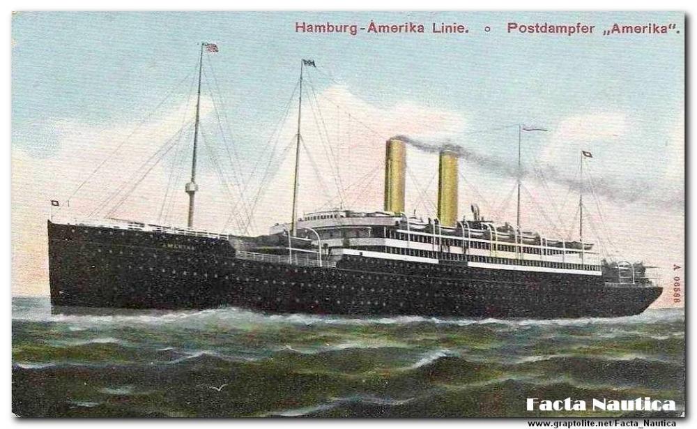 Facta nautica: The German liner s/s AMERIKA (HAPAG).