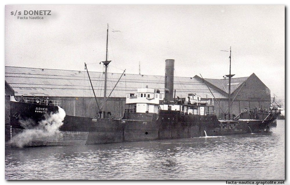 Soviet cargo vessel DONETZ (ex FORESTHILL, ex BEDLINGTON, ex LAURITZ).