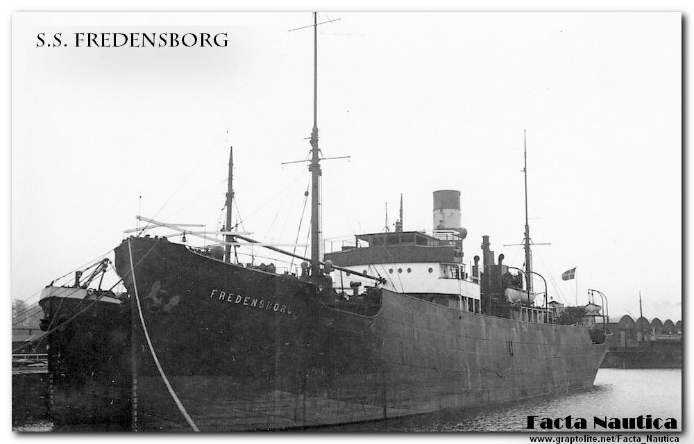Facta Nautica: The Danish steam merchant SS FREDENSBORG (1922).
