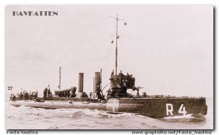The Danish torpedo boat HAVKATTEN.