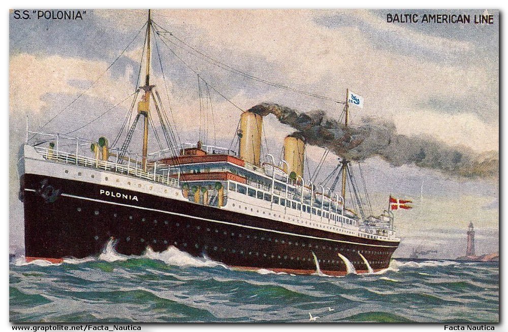 The Danish steamer POLONIA.