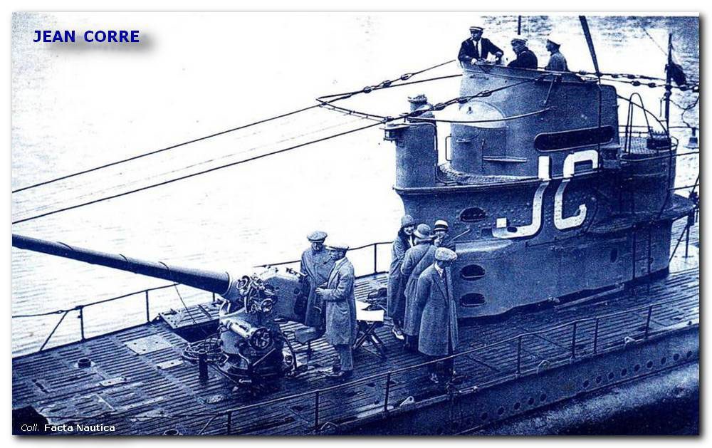 French submarine JEAN CORRE. Sous-marin.