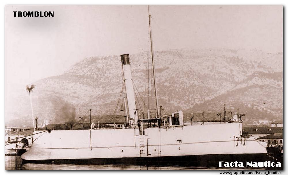 Facta Nautica: The French gunboat TROMBLON. Canonniere TREMBLON.