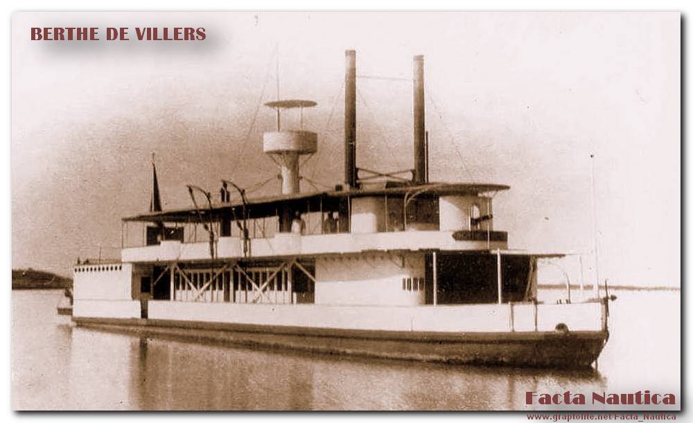 The French gunboat BERTHE DE VILLERS.