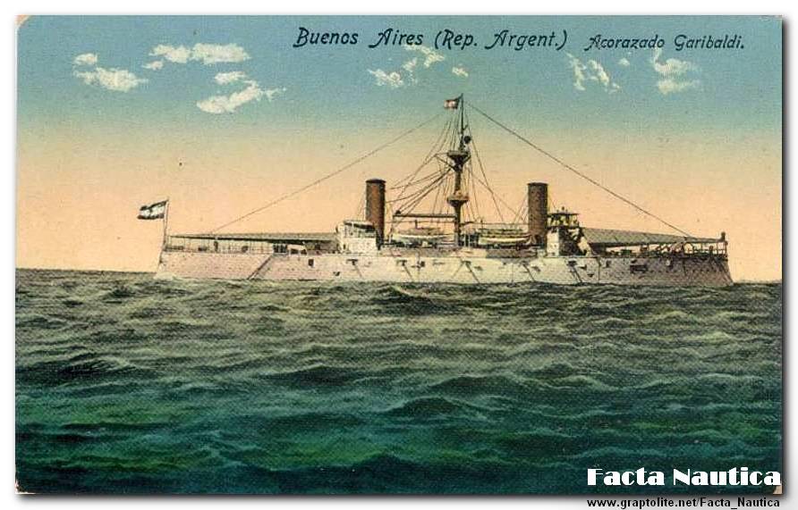 Facta Nautica - Ships and Wrecks. The Argentinian armoured cruiser GARIBALDI.