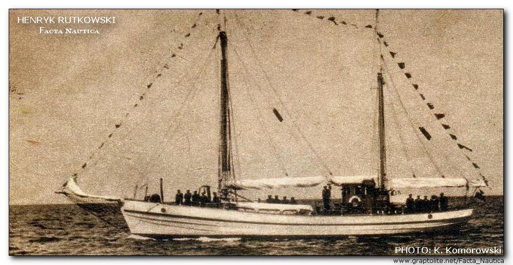 Sailing ship Henryk Rutkowski. Kapitan G³owacki.