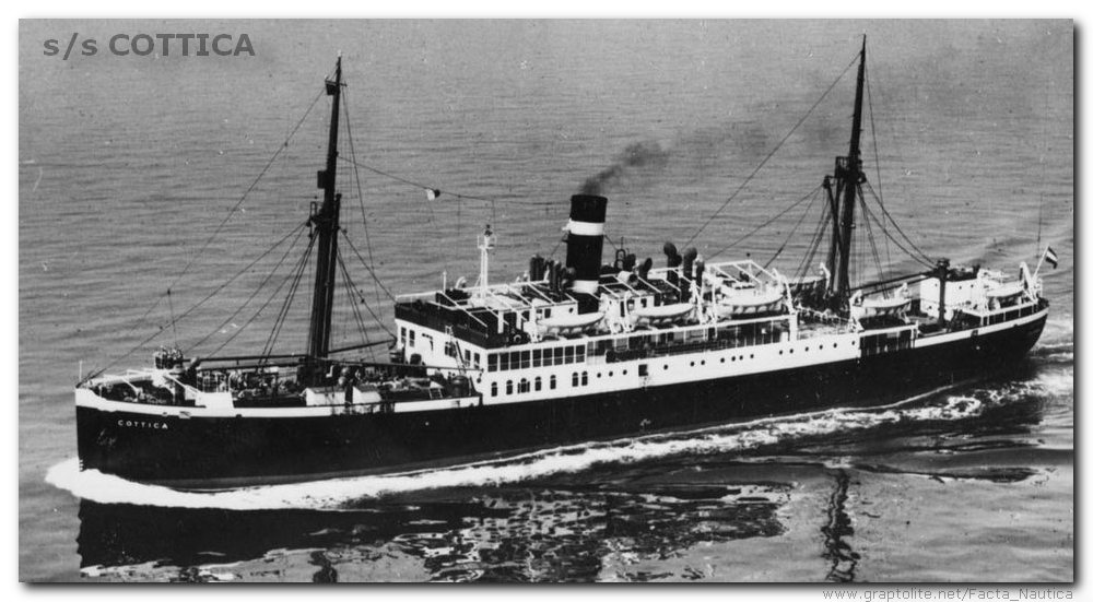 Facta Nautica: The Dutch cargo-passanger cargo vessel SS COTTICA.