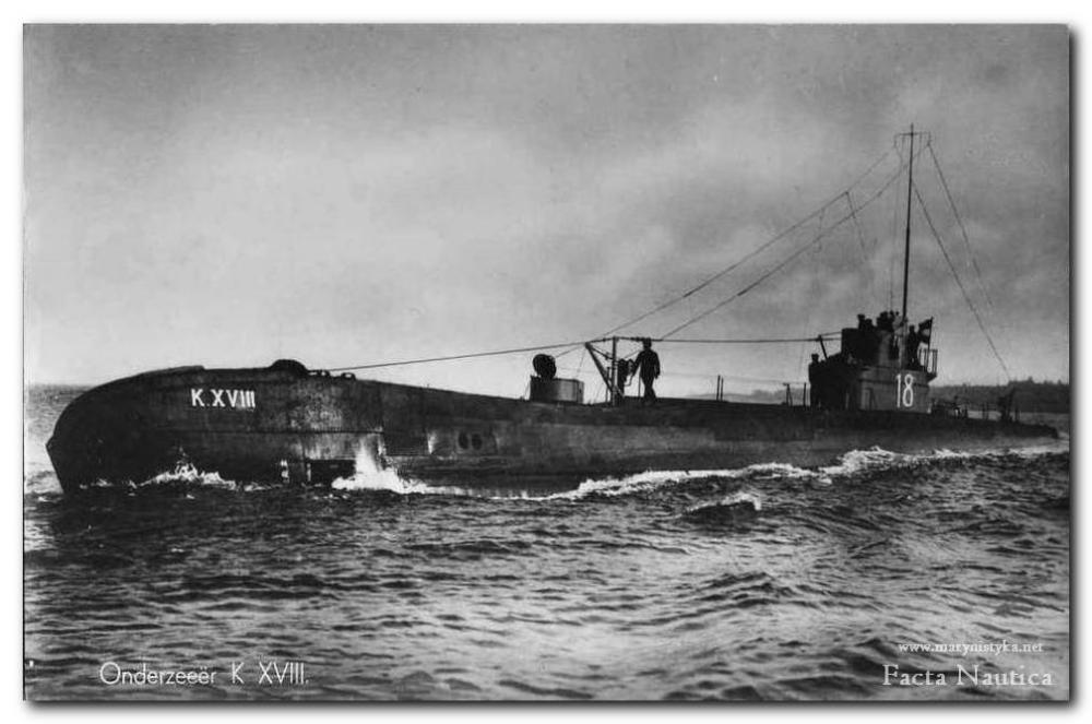 The Dutch submarine K XVIII.