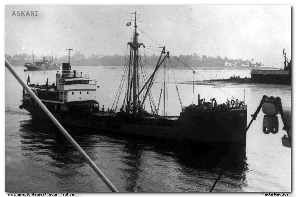 The German steamer ASKARI in Dar-es-Dalaam.