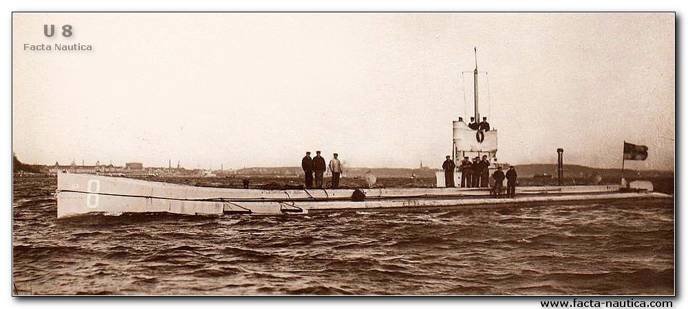 U-boat U-8. Facta Nautica. U-Boot.