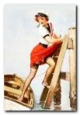 Pin-up girls i morze.