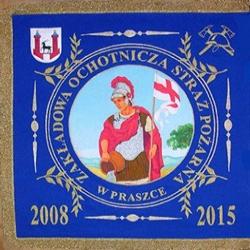Sztandary OSP. Sztandar Zak�adowej Ochotniczej Stra�y Po�arnej w Praszce.