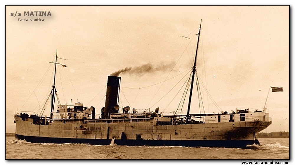 British freighter SS MATINA. Completed 1929. Yard: Cammell Llaird & Co Birkenhead