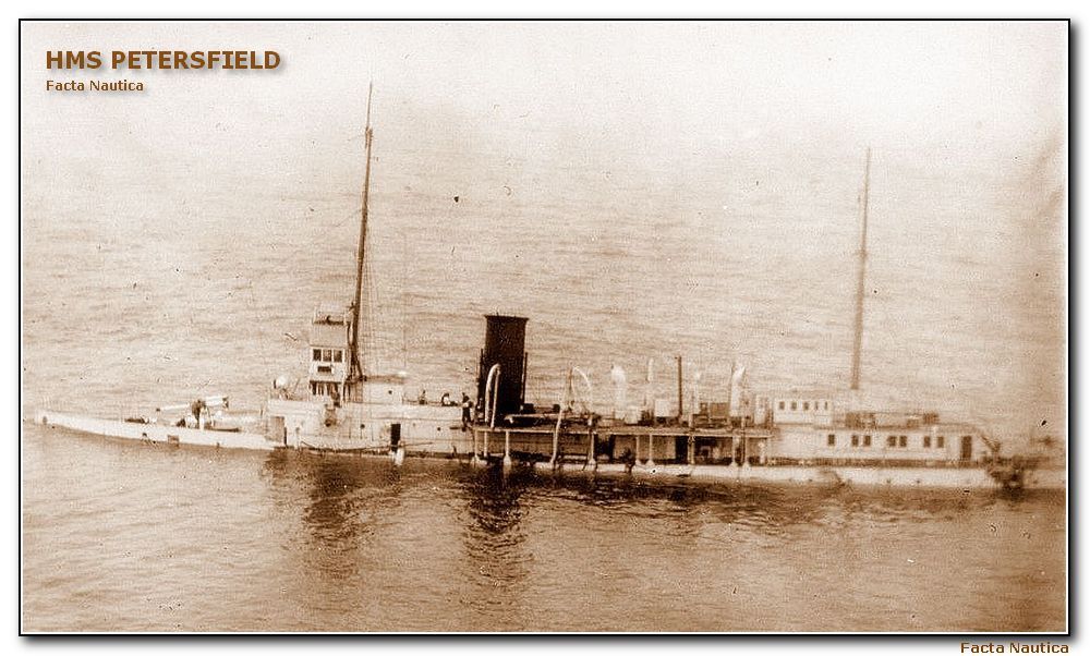 Wreck. Ninesweeper HMS PETERSFIELD. Tra�owiec Jacht admiralski.