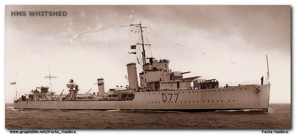 HMS WHITSHED, destroyer