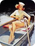 Pin-up girls i morze.