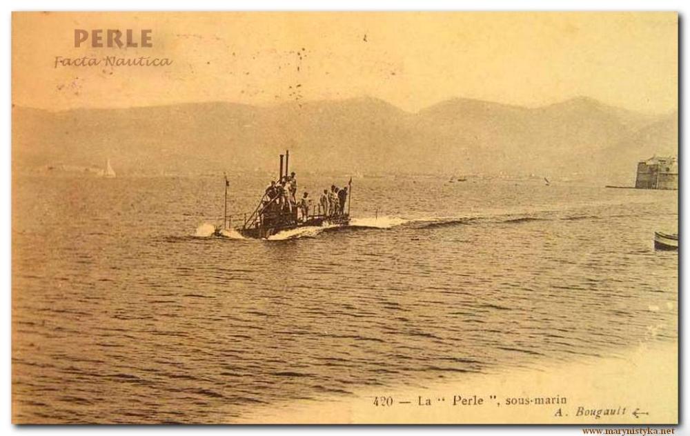 The French submarine PERLE (class NAIADE).
