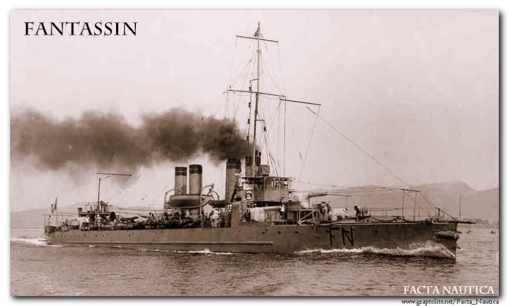 The French destroyer FANTASSIN (WW I).