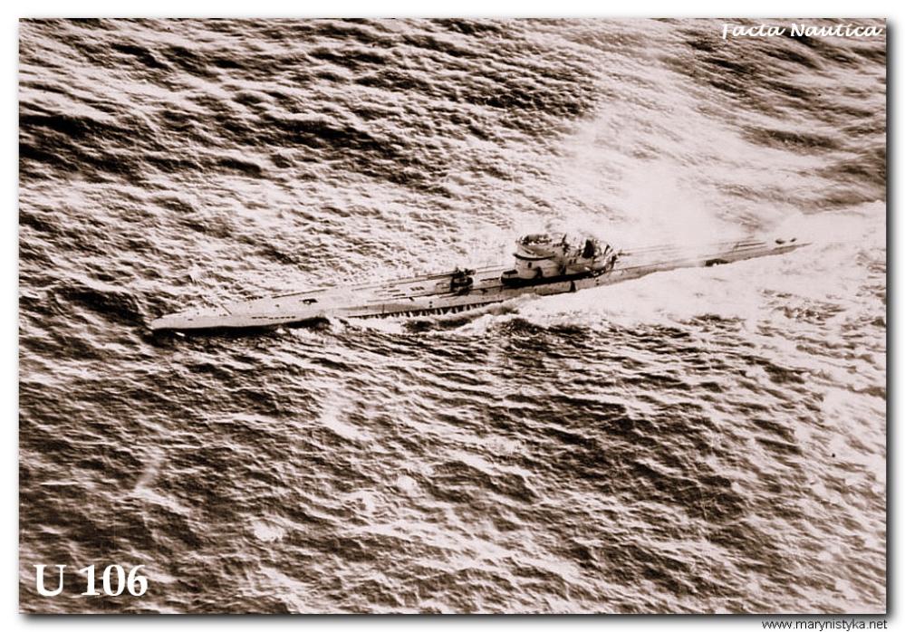 The German submarine (U-boat) U 106.